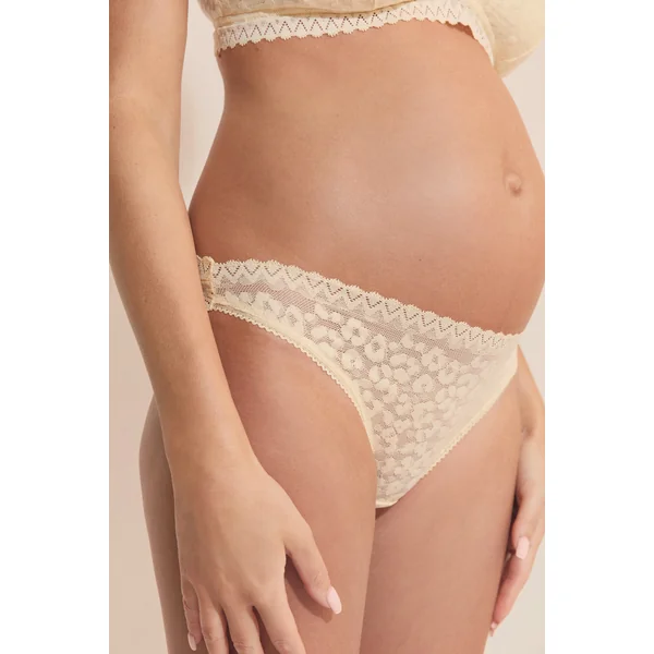 Culotte de maternité en coton et dentelle