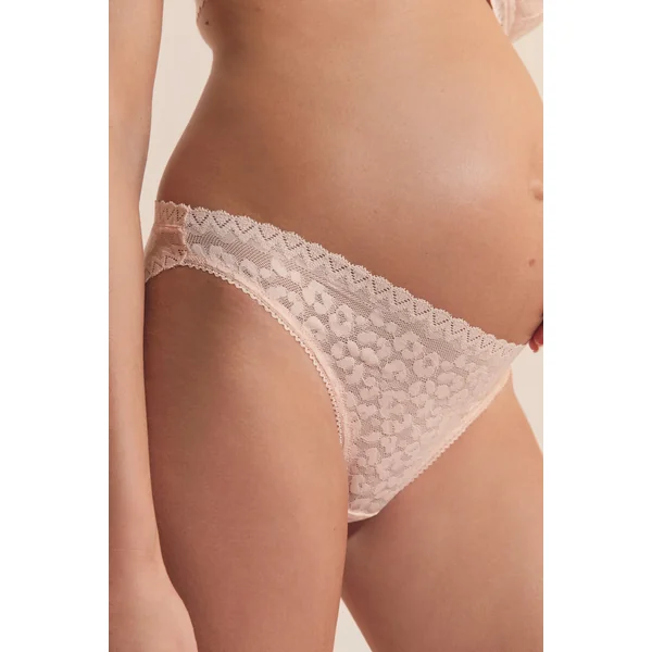 Culotte de maternité en coton et dentelle