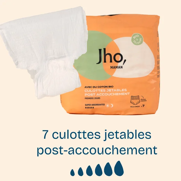 Culotte jetable post-accouchement Jho