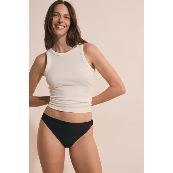 Culotte menstruelle en microfibre avec agrafes ajustables - Flux abondant