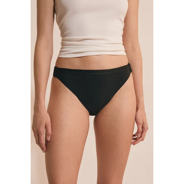 Culotte menstruelle en microfibre avec agrafes ajustables - Flux abondant