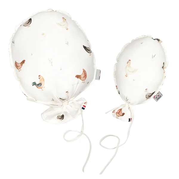 Decorative wall balloon in cotton satin, Gallina