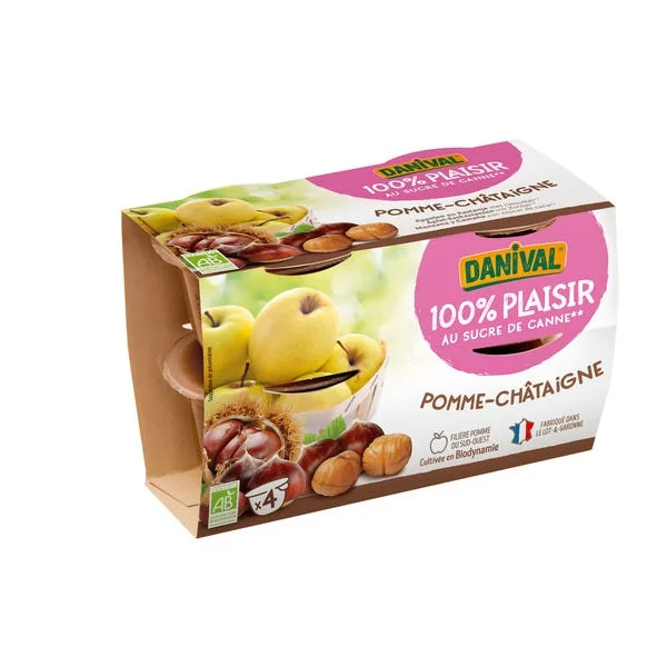 Dessert pomme châtaigne 4x100g