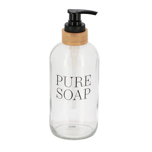 Distributeur de savon SOAP transparent 20x7.5cm