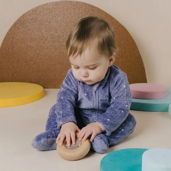 Donut sensory rattle with mirror