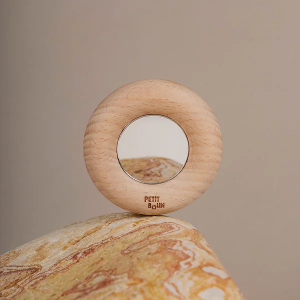 Donut sensory rattle with mirror