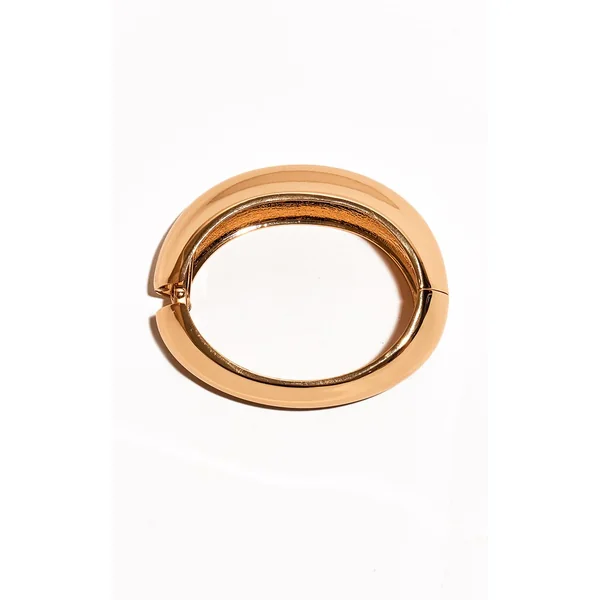 Doré Bracelet Jonc Ovale