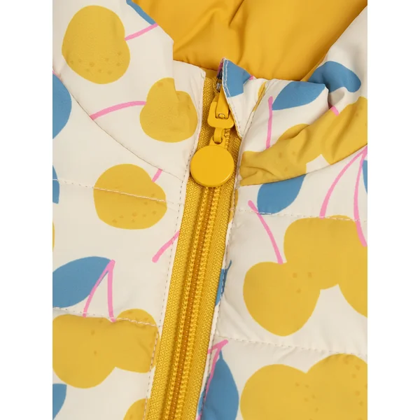 Doudoune jaune sans manches réversible - Soins Bébé Naturels & Produits Maman Après Naissance