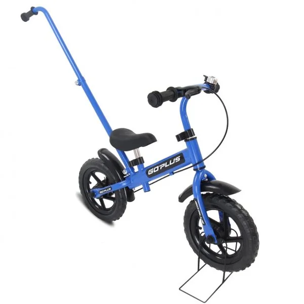 Draisienne Enfant 3-6 ans Vélo d’équilibre sans Pédales Hauteur Réglable Tige et Poignée Parentale, 87x44x58,5cm, Rose