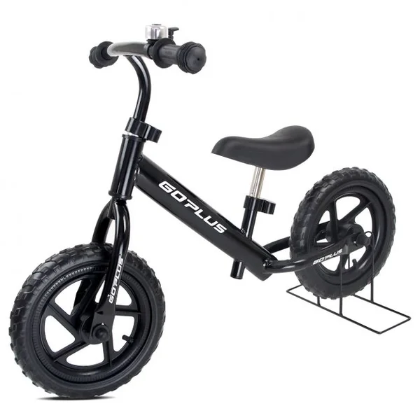 Draisienne Vélo d’Équilibre Enfant 3-6 Ans Sans Pédales avec Sonnette Capacité 50 kg, 87x44x58,5cm, Noir
