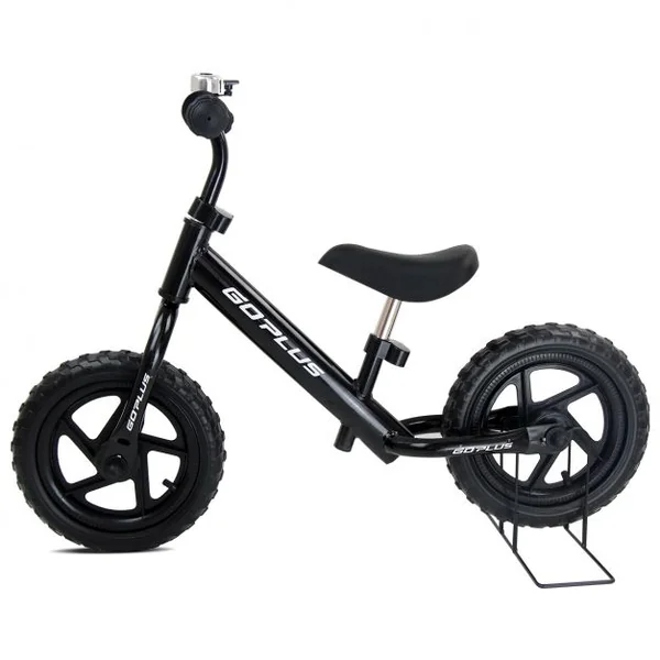 Draisienne Vélo d’Équilibre Enfant 3-6 Ans Sans Pédales avec Sonnette Capacité 50 kg, 87x44x58,5cm, Noir