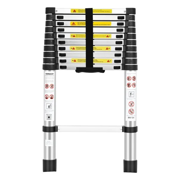 Echelle Télescopique 32m Capacité 150 Kg Intérieur Extérieur Hauteur Pliée 795 Cm Ouverte 320 Cm en Aluminium