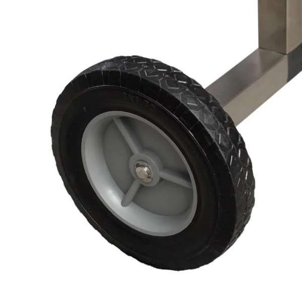 Enrouleur de Bâche Télescopique Enrouleur de Couverture Thermique pour Piscine, en Acier Inoxydable, long 4,2 à 4,66 m