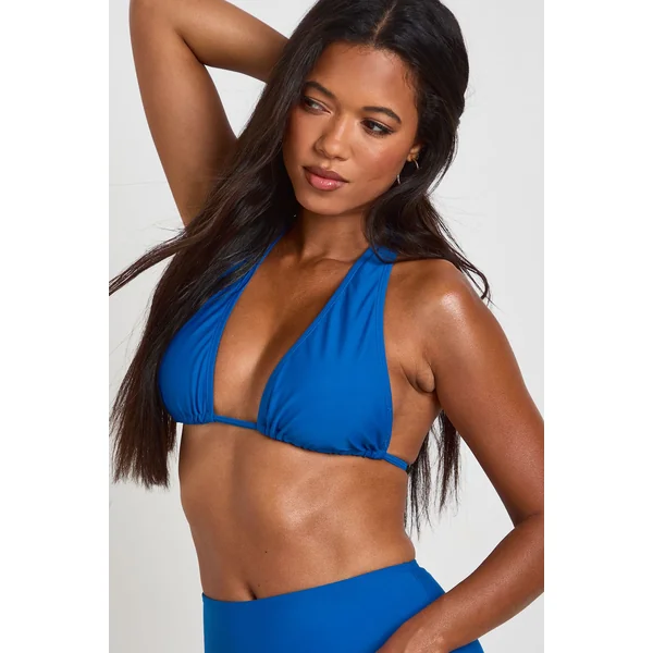 Ensemble Bikini Haut Triangle À Col Licou Avec Contrôle Du Ventre Et Bas Taille Haute