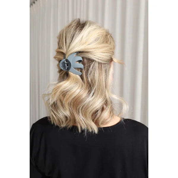 Ensemble de 3 pinces à cheveux - vert, noir & gris