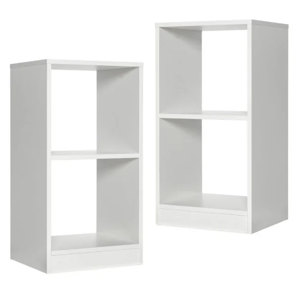 Ensemble de Bibliothèque à 2 Niveau, Étagère Autoportante, Étagère Bibliothèque, Salon, Bureau, Entrée 38 x 33 x 72,5 cm