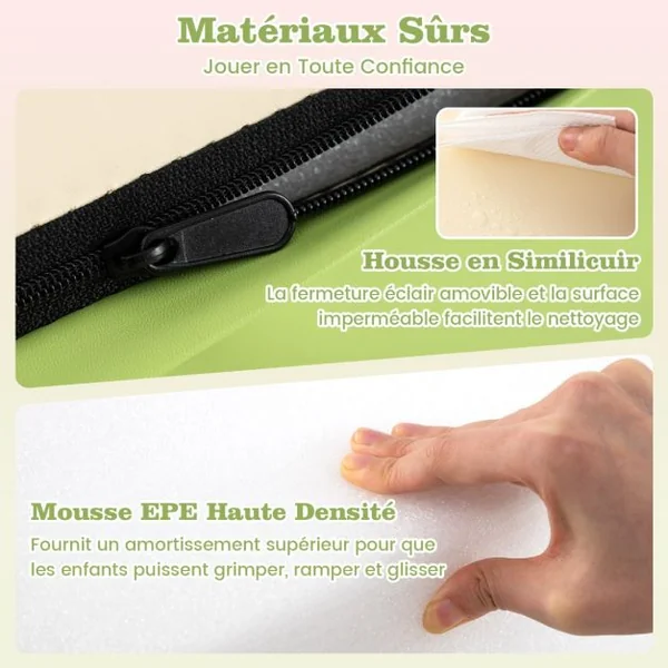 Ensemble de Blocs en Mousse pour Grimper et Ramper pour Bébé Ensemble de Blocs de Construction Doux 8 Couleurs au Choix