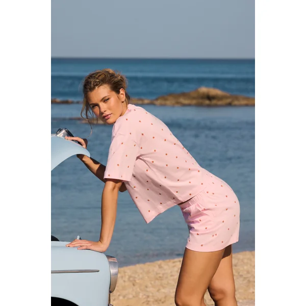 Ensemble de pyjama 2 pièces motifs fraises