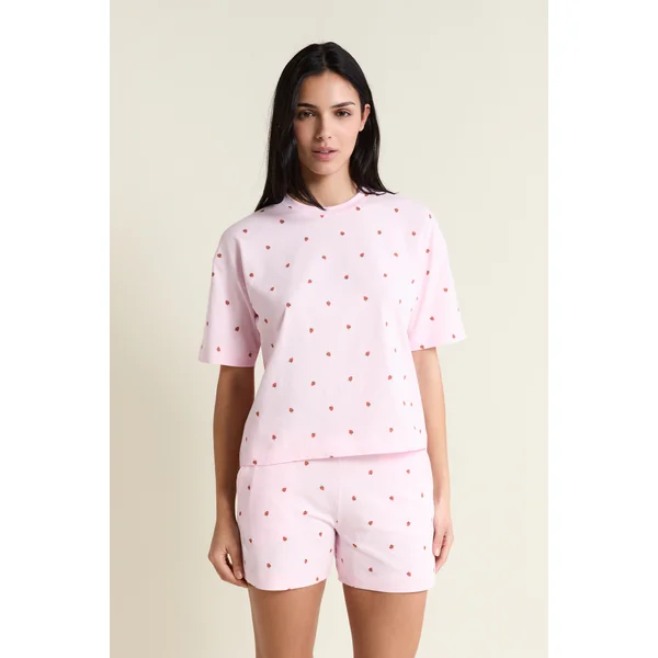 Ensemble de pyjama 2 pièces motifs fraises