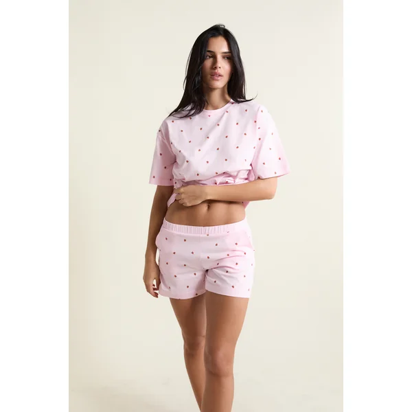 Ensemble de pyjama 2 pièces motifs fraises