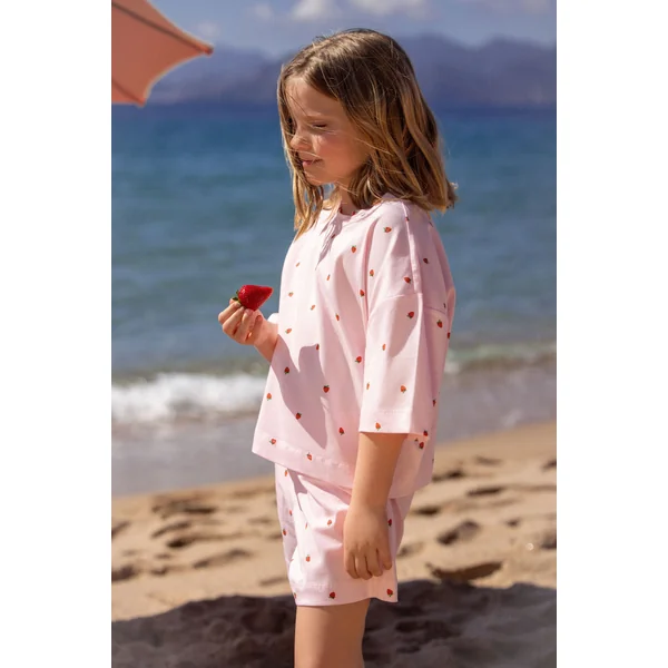 Ensemble de pyjama 2 pièces motifs fraises pour enfant