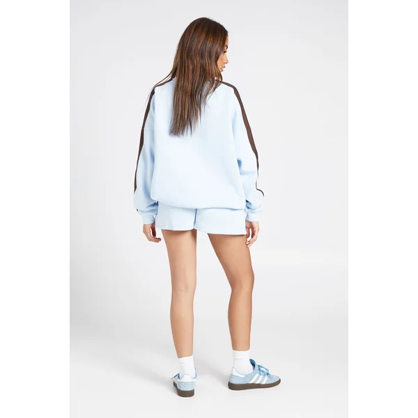 Ensemble De Survêtement Sweat Et Short À Détail Double Bande