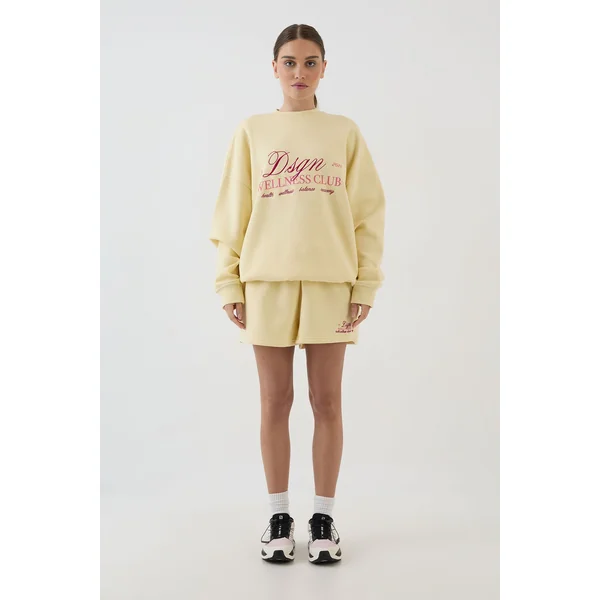 Ensemble De Survêtement Sweat Oversize Et Short Wellness Club Dsgn Studio