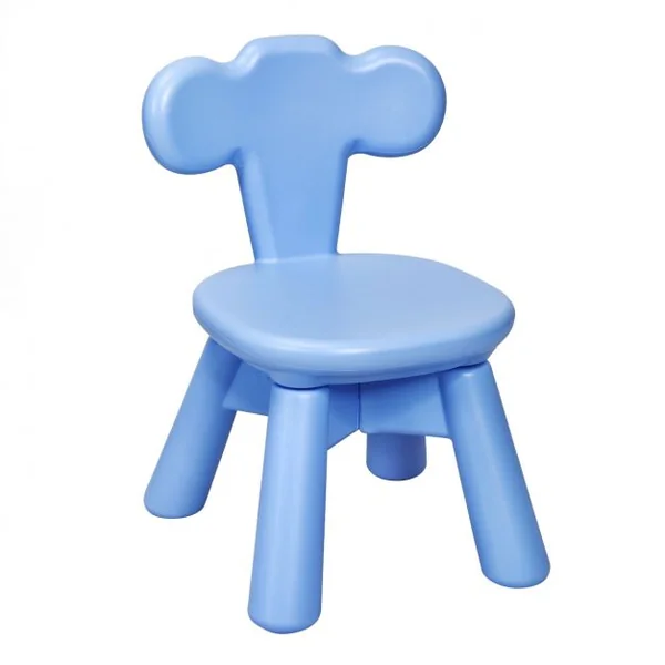 Ensemble de Table et 2 Chaises pour Enfant Capacité 50 Kg en Plastique Table 62x52x46cm Chaise 32,5x30x46cm Bleu
