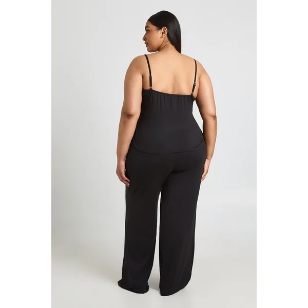 Ensemble Pyjama Grande Taille Haut Babydoll Et Pantalon