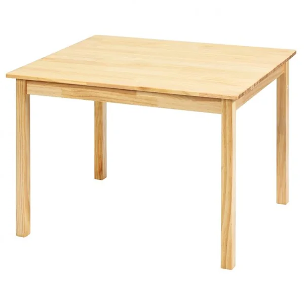 Ensemble Table et 4 Chaises pour Enfants Table et Chaises Adaptées Aux Enfants en Bois de Pin Mdf Naturel