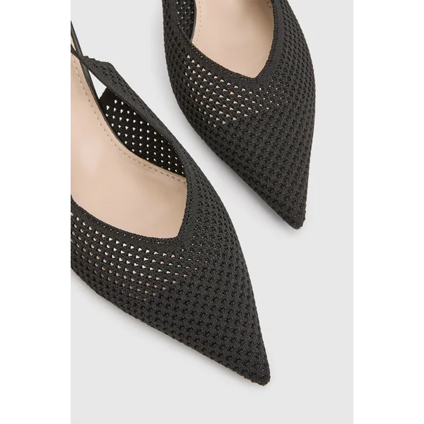 Escarpins Slingback En Néoprène À Micro Résille