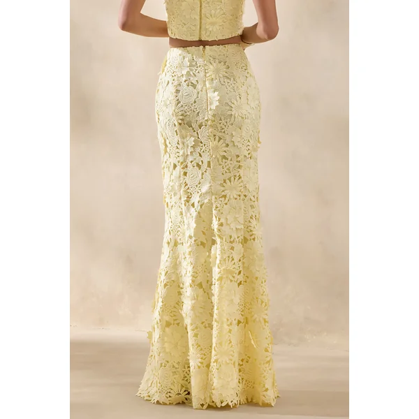 Esmara | Jupe longue citron en dentelle