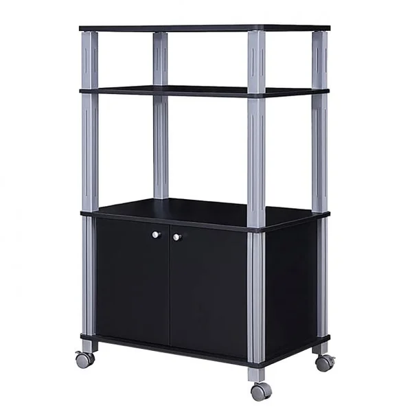 Etagère de Rangement Roulante Chariot de Cuisine Roulant pour Micro-ondes en Mdf 60x395x93-975cm 4 Couleurs au Choix