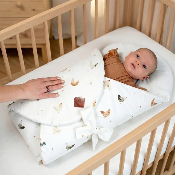 Evolving cotton swaddle sleeping bag, Gallina