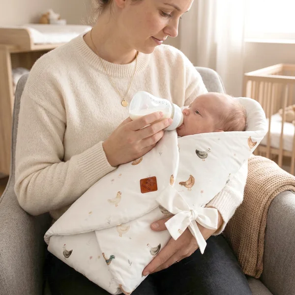 Evolving cotton swaddle sleeping bag, Gallina