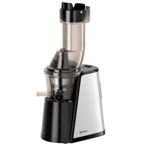 Extracteur de Jus 150w avec Accessoires Centrifugeuse Fruits Légumes en Acier Inoxydable Pc 27x185x52cm Blanc Noir