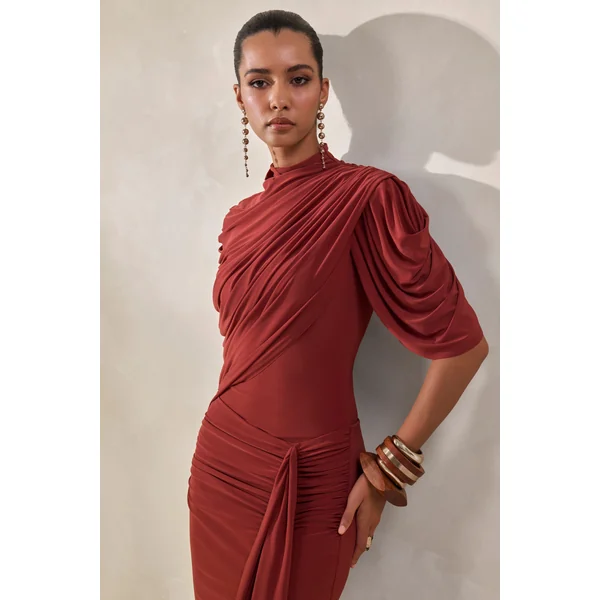 Fenicia | Body string rouille à col montant avec détail cape
