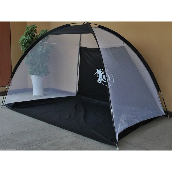 Filet de Golf Portable avec Sac de Transport Filet d'Entraînement au golf avec cible 300 x 182 x 185 cm noir/blanc
