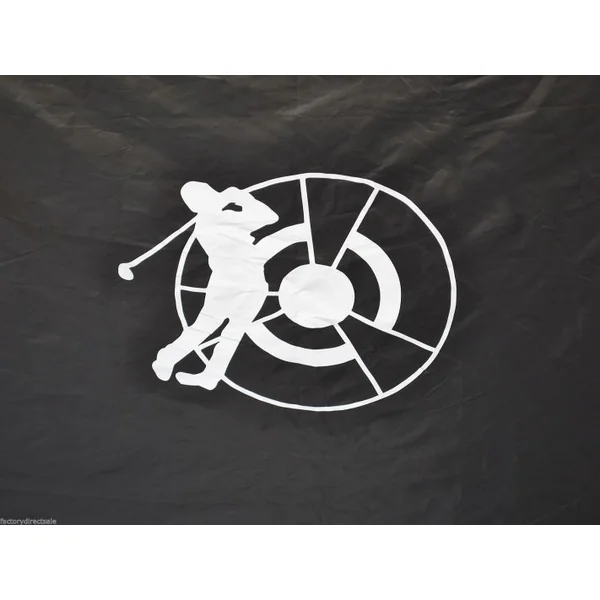 Filet de Golf Portable avec Sac de Transport Filet d'Entraînement au golf avec cible 300 x 182 x 185 cm noir/blanc