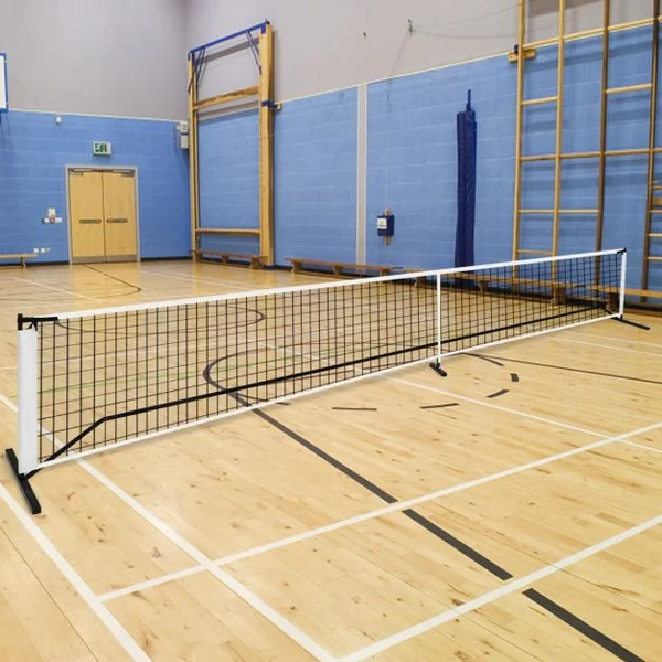 Filet de Pickleball Portable de 670 x 92 cm Tuyaux Métalliques Filet Badminton Exterieur en Polyester avec Sac de Transport en Oxford