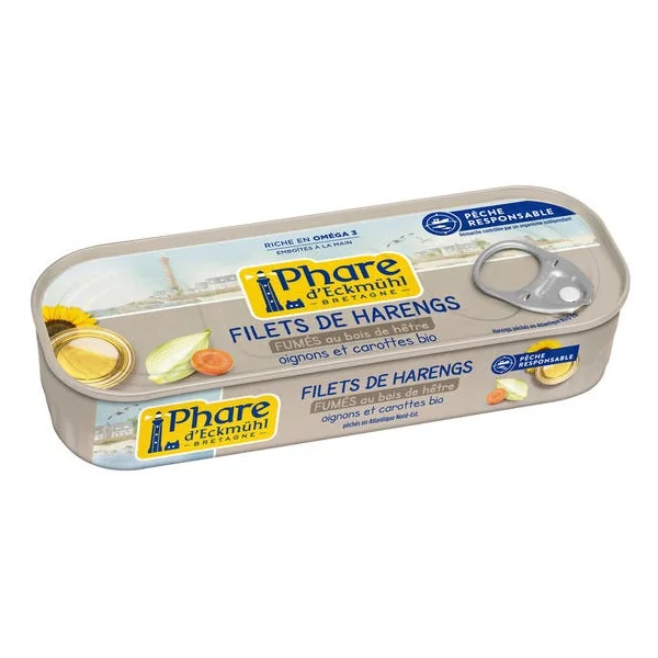 Filets de harengs fumés carottes oignons