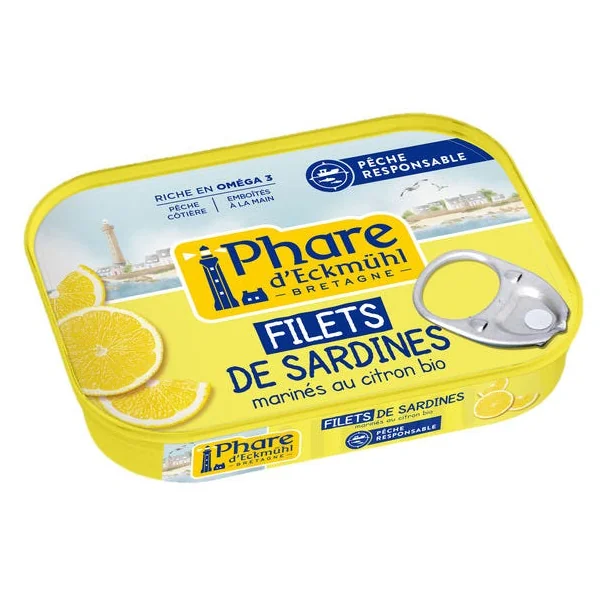 Filets de sardines marinade citron 90g