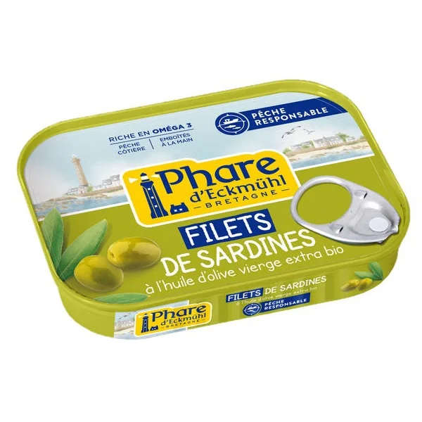 Filets de sardines à l'huile d'olive 100g