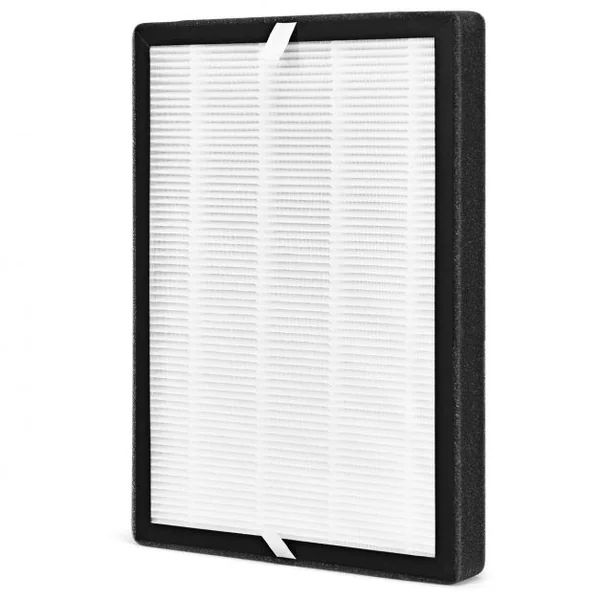 Filtre de Remplacement à 4 Couches Hepa Stérilisation Charbon Actif Ion Négatif pour Purificateur D'air 23x35x33cm