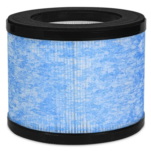 Filtre Hepa de Remplacement Cylindrique pour Purificateur d’Air Puissant 175 X 175 X 14cm Bleu