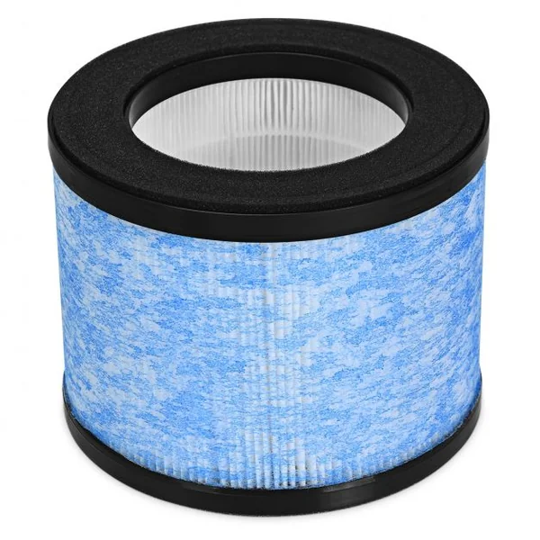 Filtre Hepa de Remplacement Cylindrique pour Purificateur d’Air Puissant 175 X 175 X 14cm Bleu