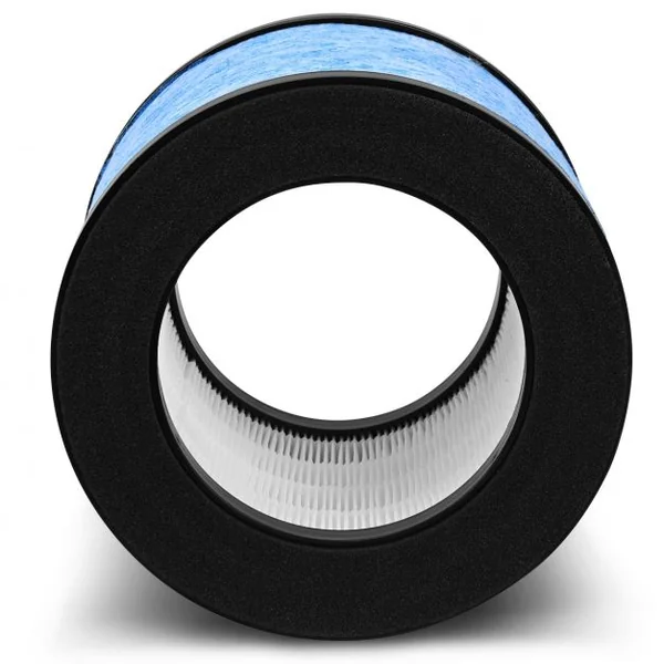 Filtre Hepa de Remplacement Cylindrique pour Purificateur d’Air Puissant 175 X 175 X 14cm Bleu