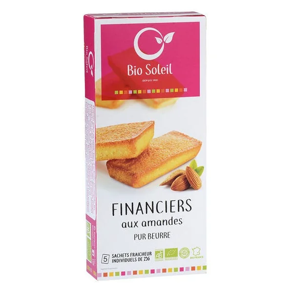 Financiers aux amandes pur beurre 125g