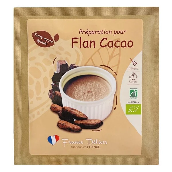Flan chocolat sans sucre 14g