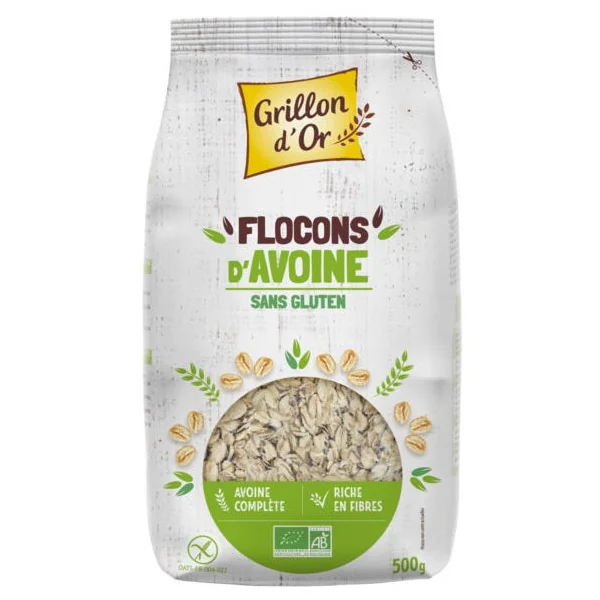 Flocons d'avoine gros sans gluten 500g